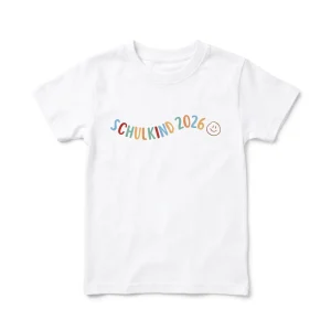 Schulkind 2026 Smiley T-Shirt