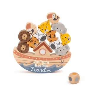 SMALL FOOT Balancierspiel Arche Noah Safari Tiere personalisiert