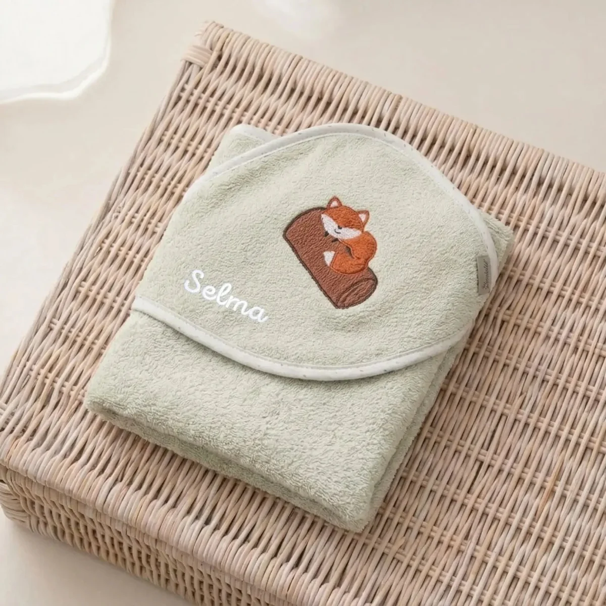 STERNTALER Kapuzenhandtuch Frottee personalisiert - Tier Baby – Bild 7