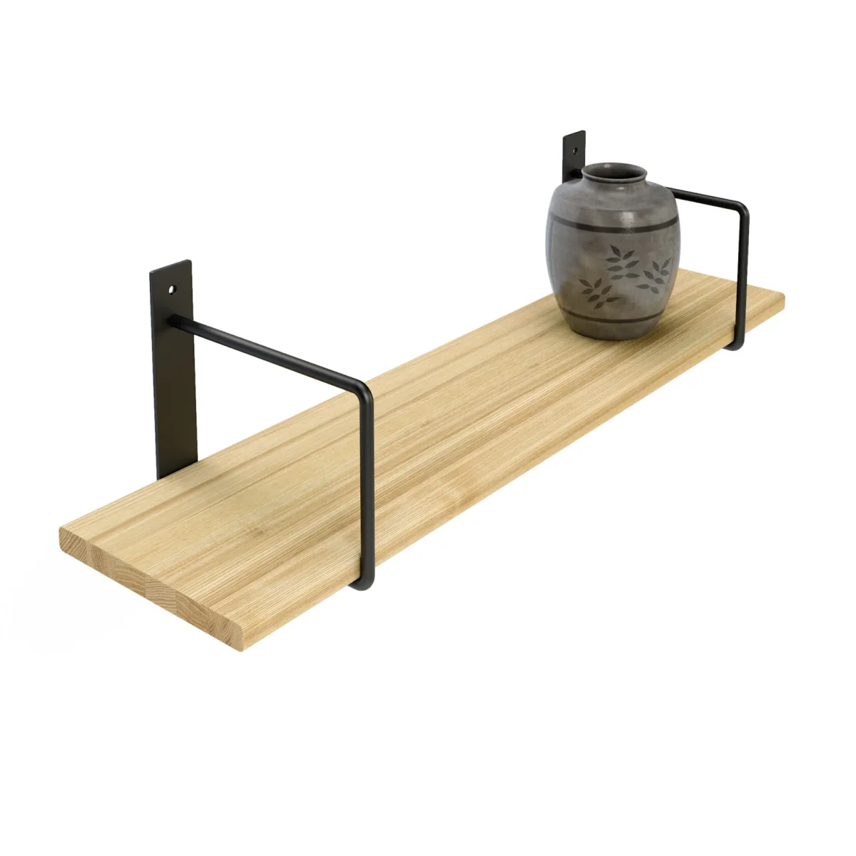 Massivholz Wandregal Linar – Esche – Bild 5