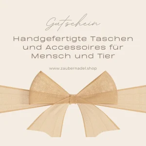 Zaubernadel-Gutschein – Geschenk für handgefertigte Taschen & Accessoires
